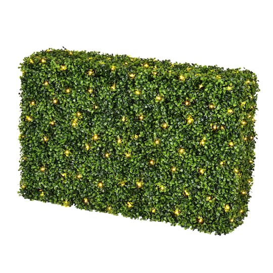 3Ft LED Artificial Green Boxwood Hedge By Vickerman | 36" x 12" x 24" | Michaels®